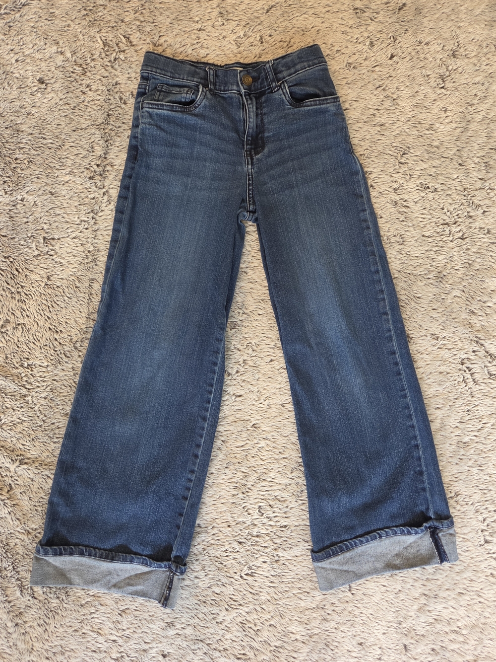 OshKosh B'gosh Girls Size 10 Cuffed Blue Jeans